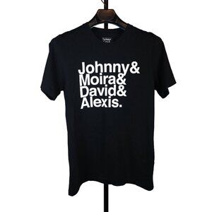 Schitt's Creek - Johnny & Moira & David & Alexis - Black Tee - Medium